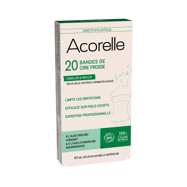 Bandes de Cire Froide Aisselles & Maillot x 20 - Nuoo