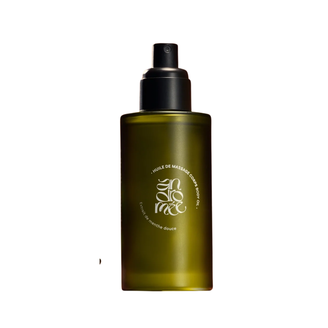 Huile de massage corps dynamisante à la menthe - Nuoo