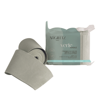 Bandes d’Argile Verte Biodégradables x2