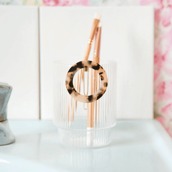 Barrette ronde Écaille