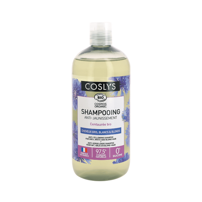Shampooing Bio Anti-Jaunissement - Cheveux Gris Blancs & Blonds - Nuoo