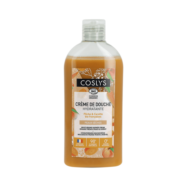 Crème de Douche Hydratante Bio Pêche & Carotte - Peaux Sèches - Nuoo