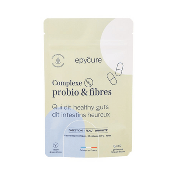 Epycure - Cure Complexe Probio & Fibres - Compléments alimentaires - Vegan - Made in France