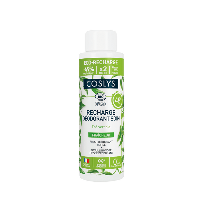 Déodorant Soin Bio Fraîcheur Rechargeable - Thé vert - Nuoo