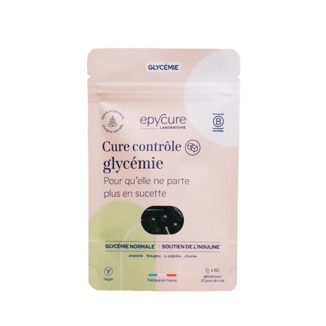Cure Contrôle Glycémie | 60 gélules - 1 mois - Nuoo