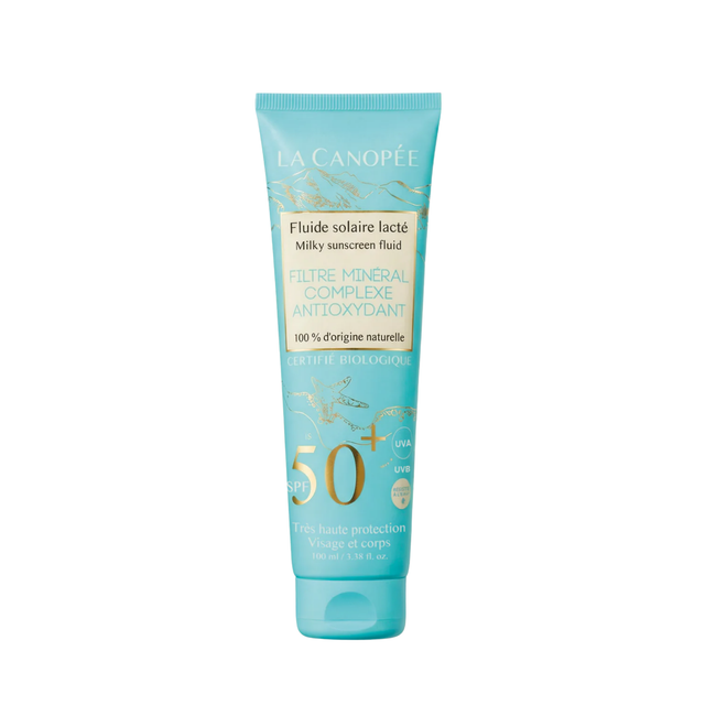 Fluide solaire lacté SPF50+ très haute protection - Nuoo