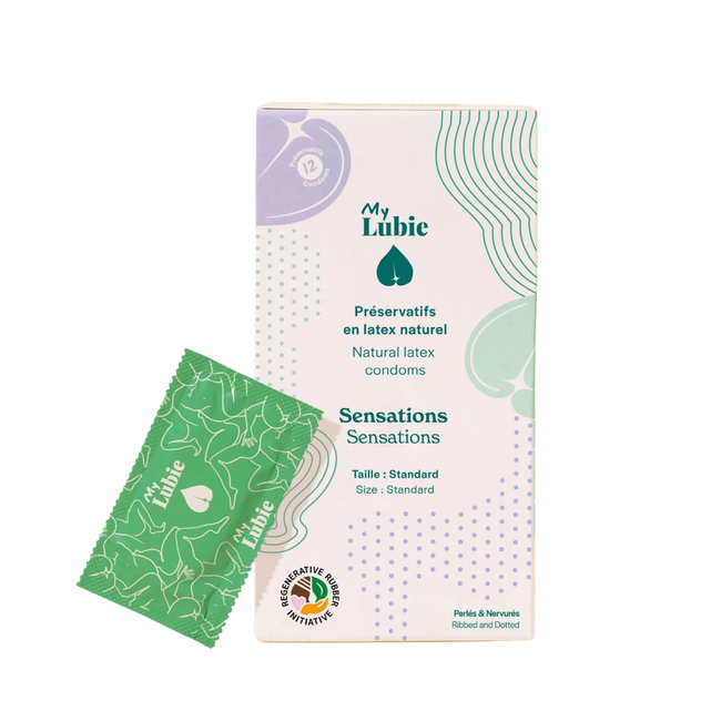 Boîte de 12 préservatifs Sensations - taille Standard - Nuoo