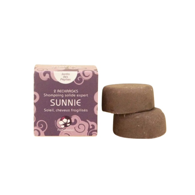 Shampoing Solide Sunnie x2 recharges format voyage - Nuoo