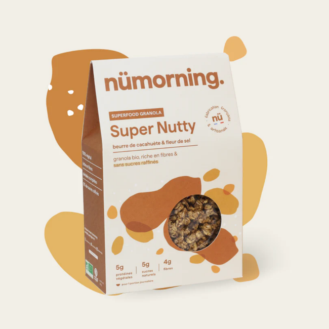 Superfood Granola Super Nutty - Beurre de Cacahuète + Fleur de sel - Nuoo