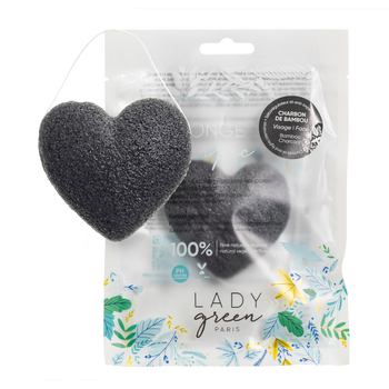 Eponge Konjac Visage - Charbon de Bambou