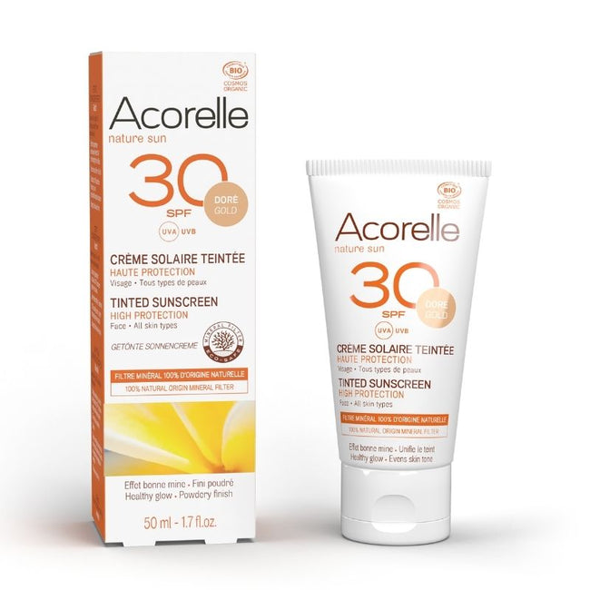 Crème Solaire Teintée Dorée SPF 30 - Nuoo