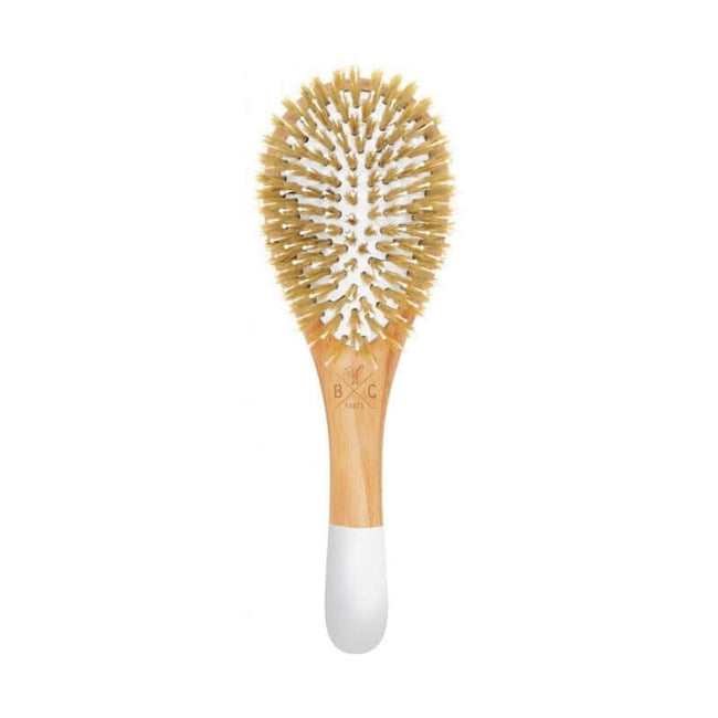 Brosse en bois démêlante et lissante - Picots sanglier / nylon - Nuoo