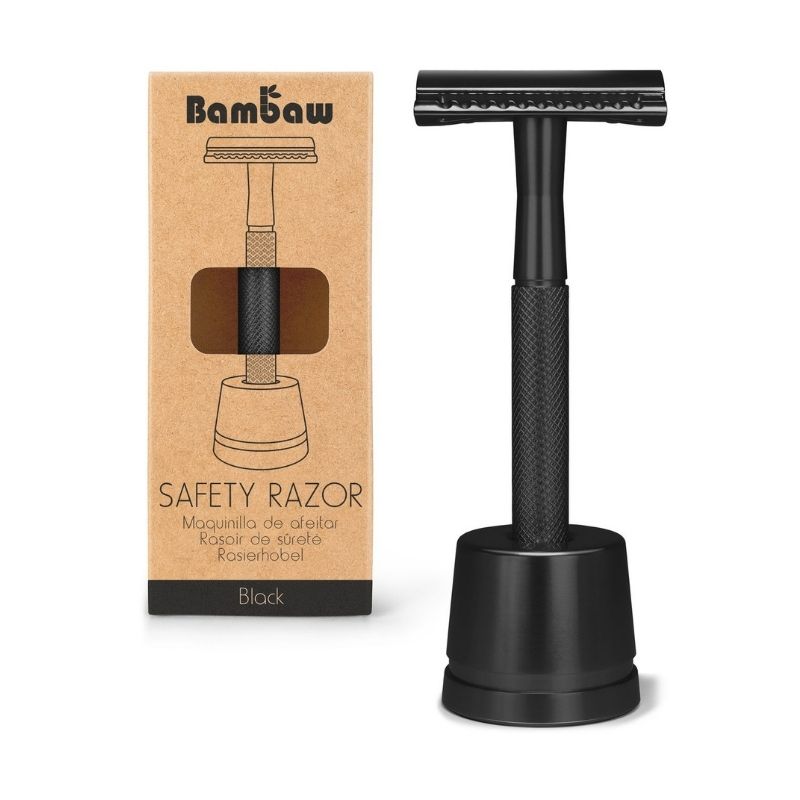 Rasoir de Sureté en Métal avec Support - Nuoo