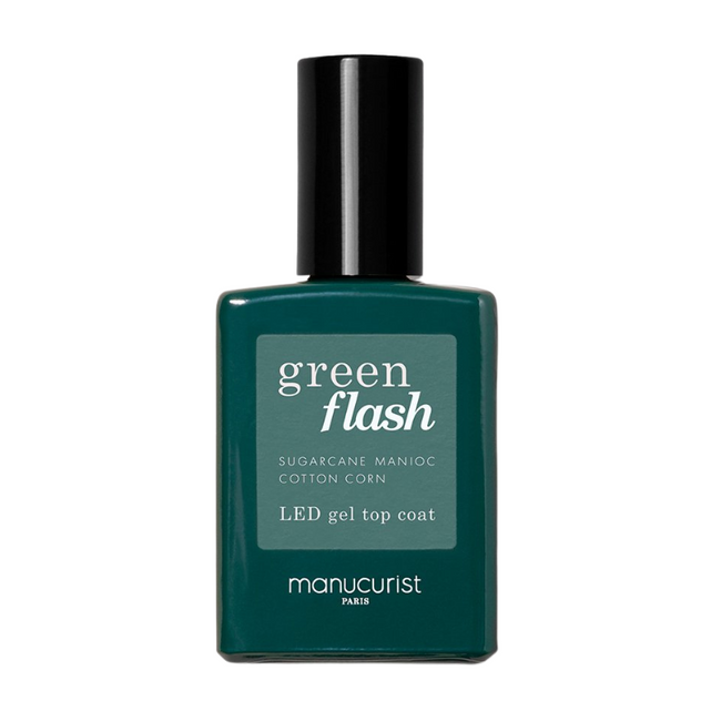 Top Coat Green FLASH - Gamme semi permanent - Nuoo