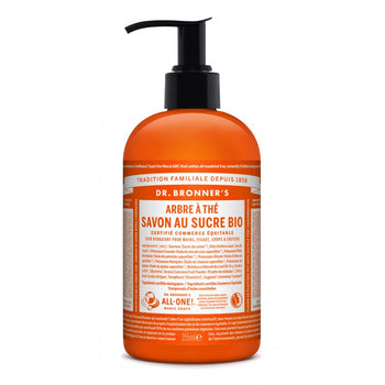 Dr. bronners - Gels douche - Savon au sucre arbre à thé - Nuoo