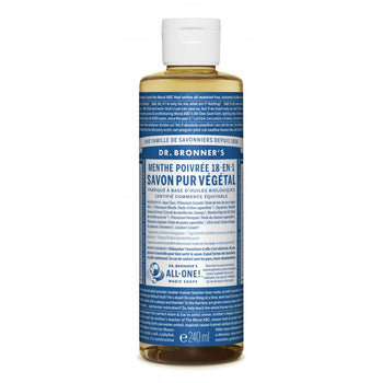 Dr. bronners - Gels douche - Savon liquide menthe poivrée - Nuoo