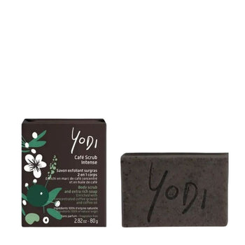 Yodi - Savon Exfoliant Surgras 2 en 1 - Café Scrub Intense - Savons solides